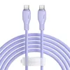 Kabel Baseus Pudding 100W USB-C - USB-C 2m - fioletowy